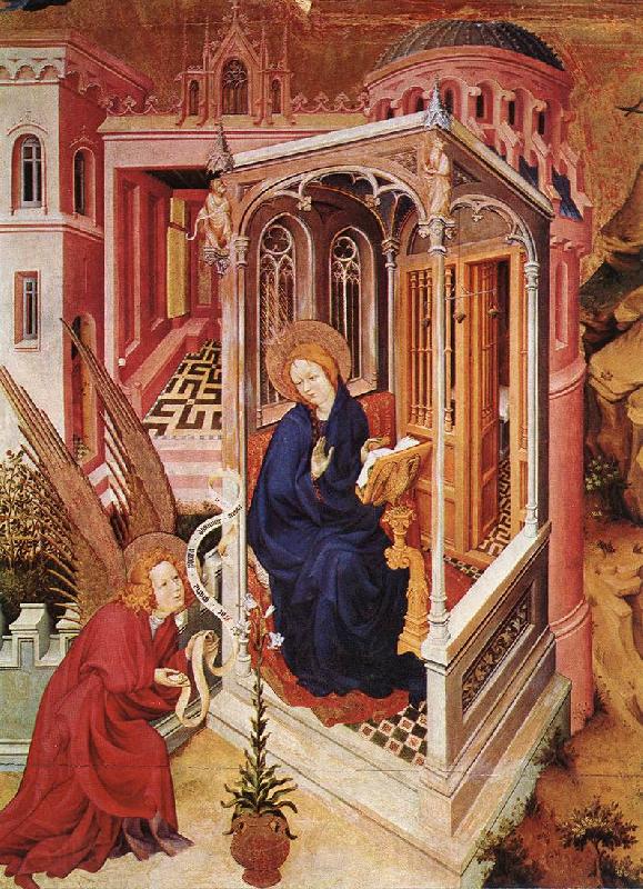 BROEDERLAM, Melchior The Annunciation qow Germany oil painting art